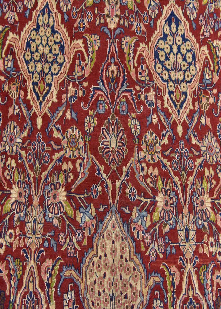 9' 2 x 12' 9 Hand Knotted Sarough Persian Wool Rug