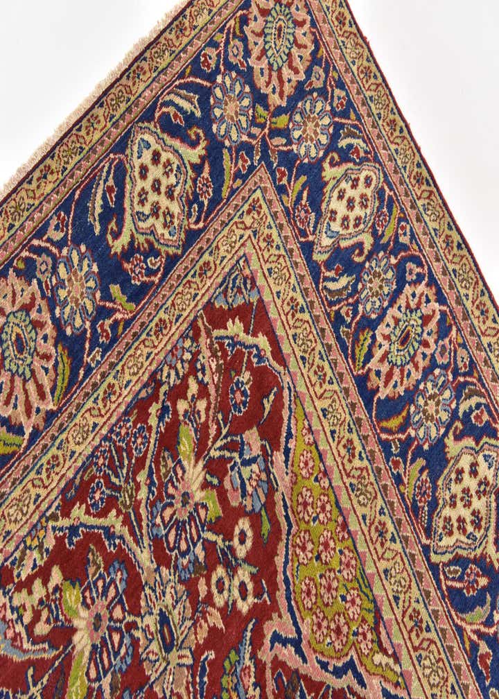 9' 2 x 12' 9 Hand Knotted Sarough Persian Wool Rug