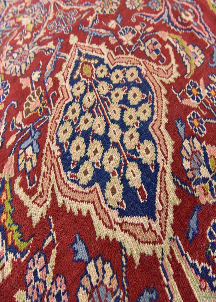 9' 2 x 12' 9 Hand Knotted Sarough Persian Wool Rug