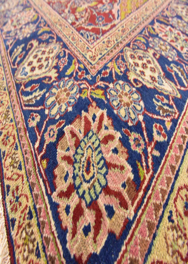 9' 2 x 12' 9 Hand Knotted Sarough Persian Wool Rug
