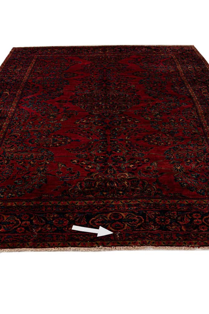 8' 8 x 11' 8 Hand Knotted Sarough Persian Wool Rug