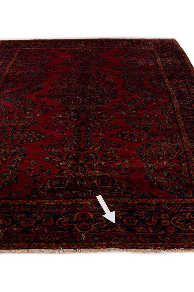 8' 8 x 11' 8 Hand Knotted Sarough Persian Wool Rug