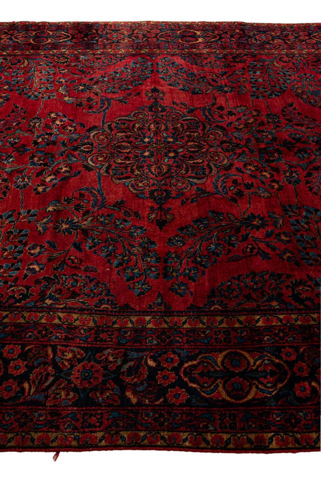 Detail image of 8' 8 x 11' 8 Hand Knotted Sarough Persian Wool Rug