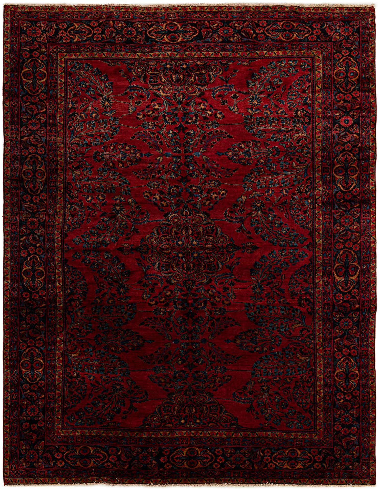 8' 8 x 11' 8 Hand Knotted Sarough Persian Wool Rug