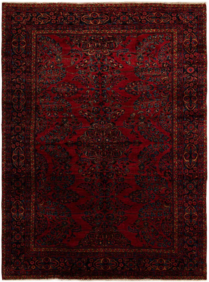 8' 8 x 11' 8 Hand Knotted Sarough Persian Wool Rug