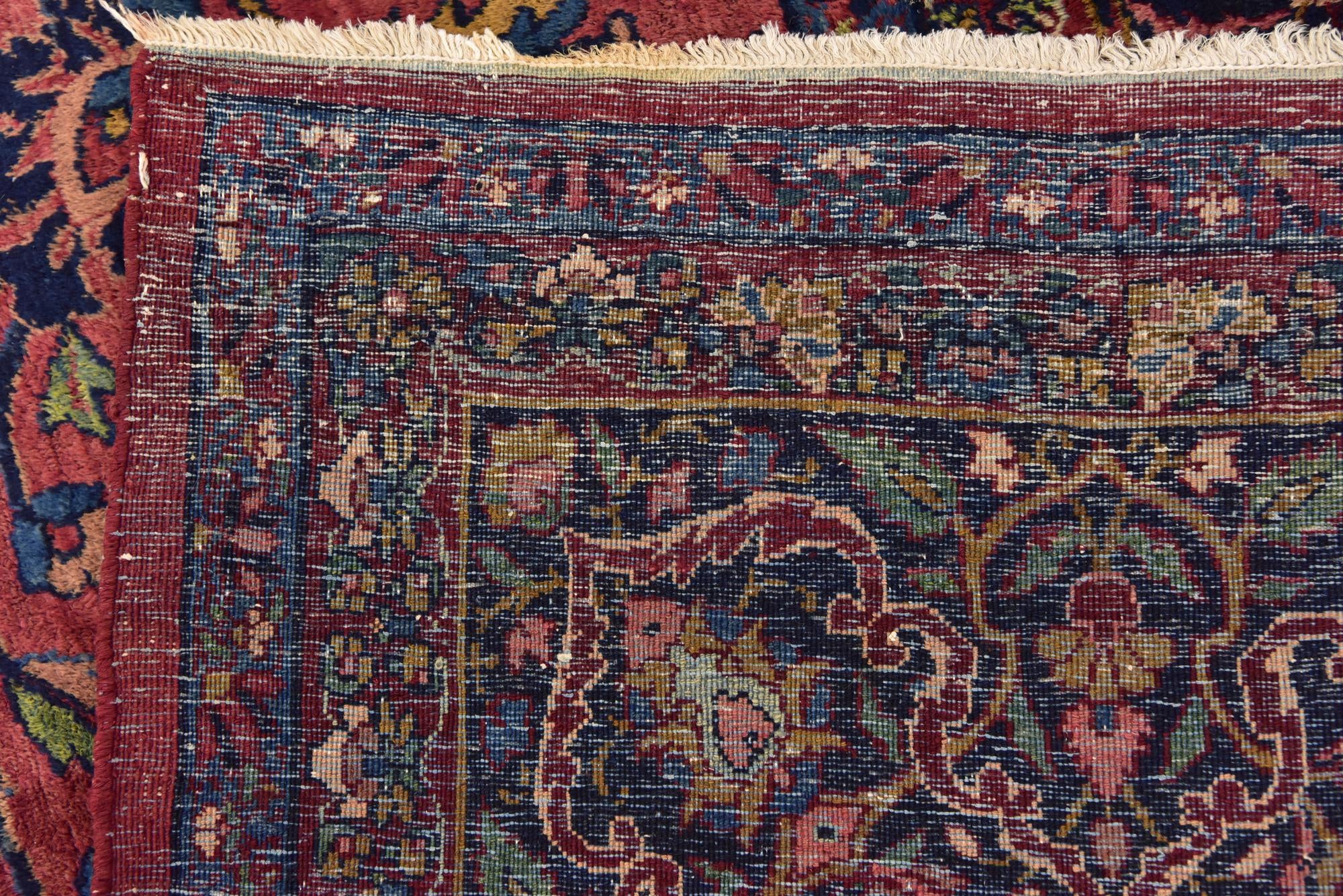 8' 8 x 12' 9 Hand Knotted Sarough Persian Wool Rug