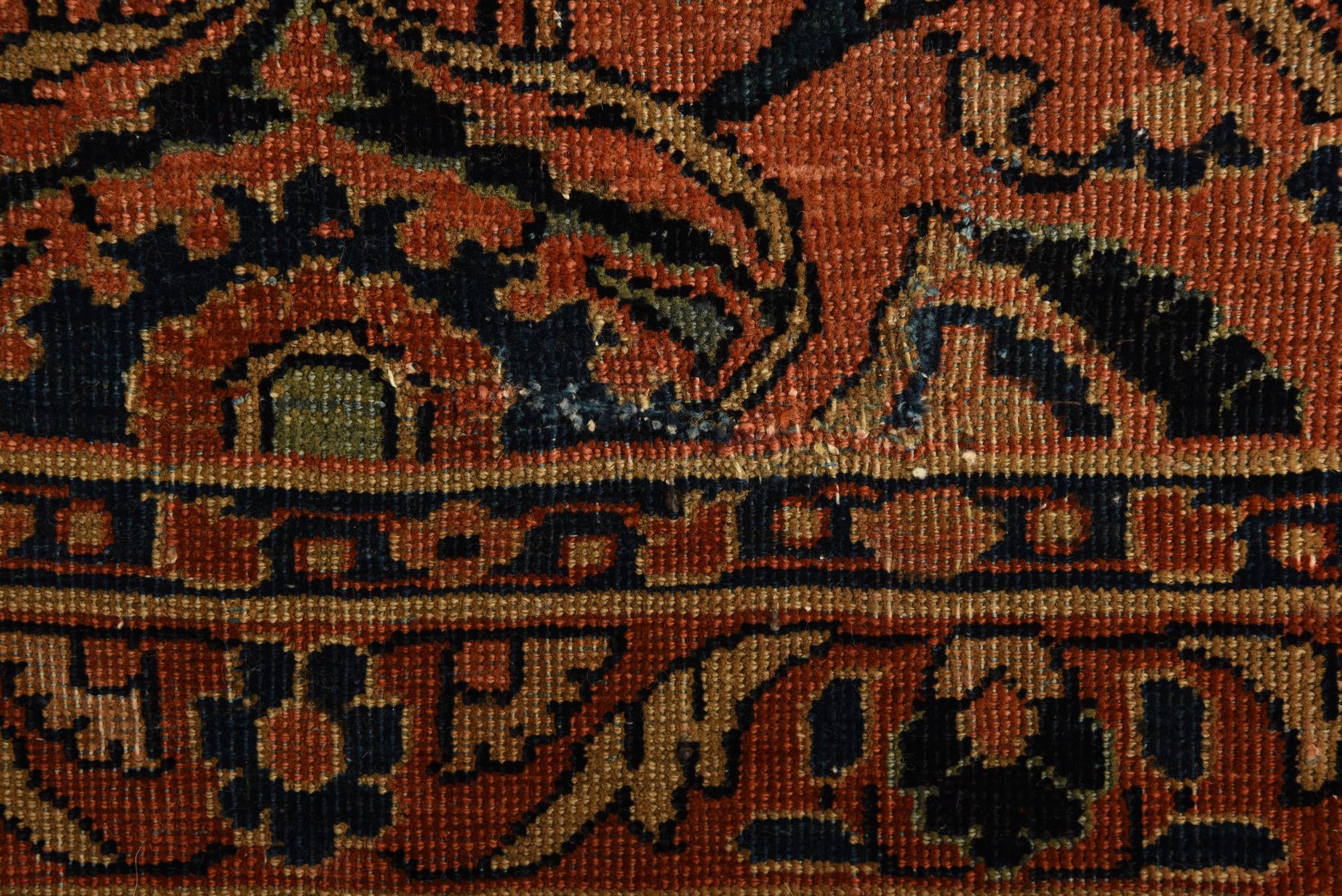 9' 4 x 12' Hand Knotted Sarough Persian Wool Rug
