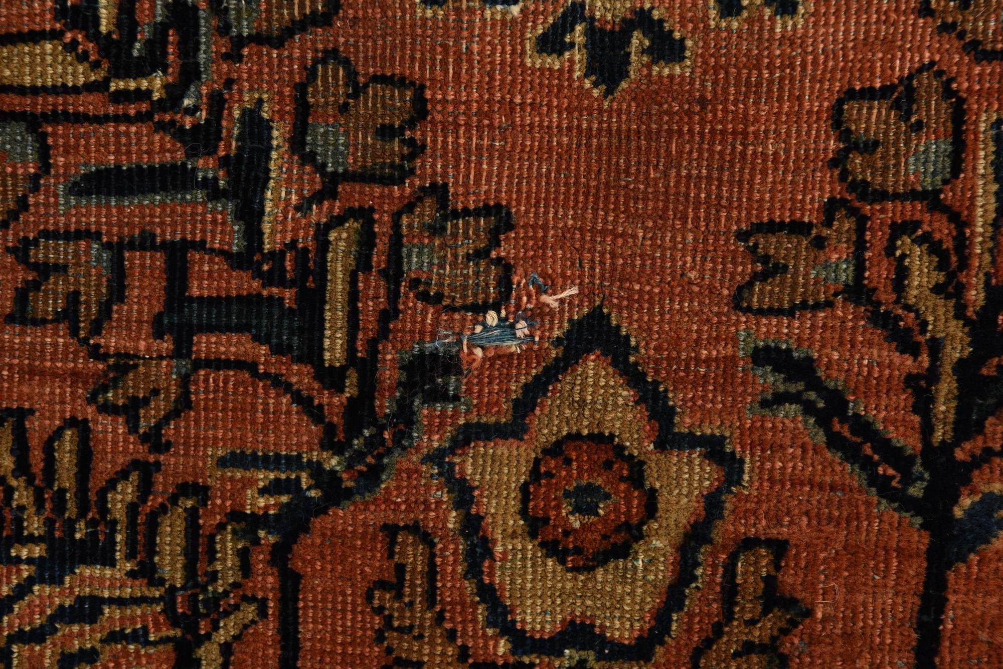 9' 4 x 12' Hand Knotted Sarough Persian Wool Rug