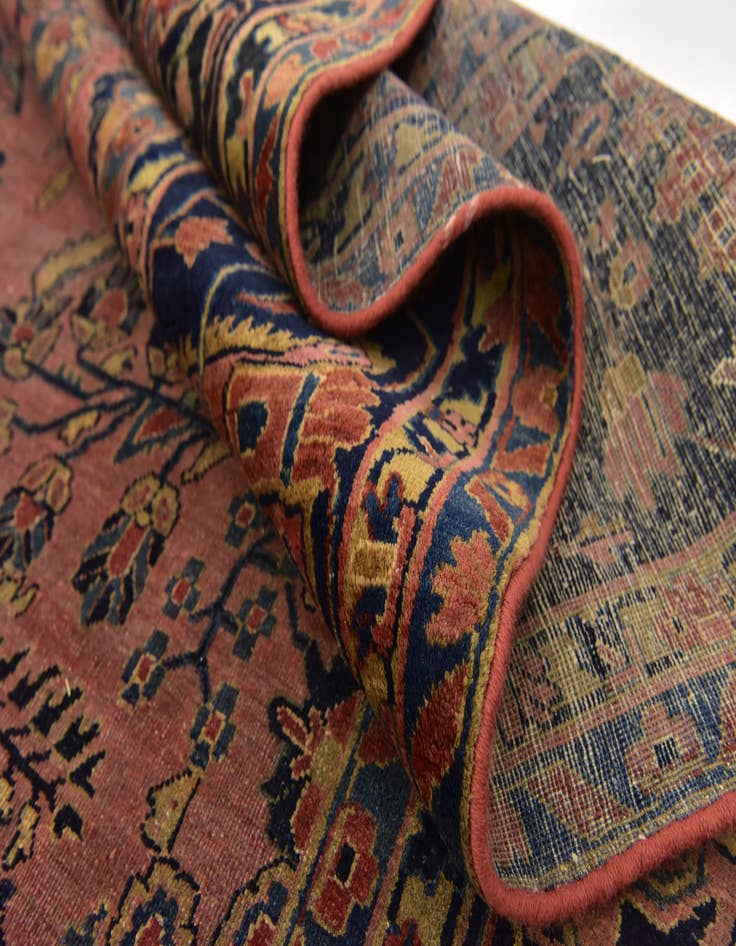 Detail image of 8' 10 x 12'  Hand Knotted Sarough Persian Wool Rug