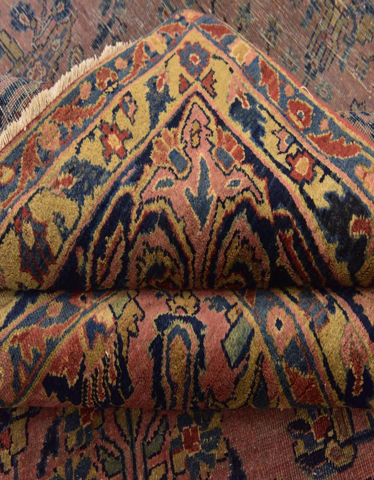 Detail image of 8' 10 x 12'  Hand Knotted Sarough Persian Wool Rug