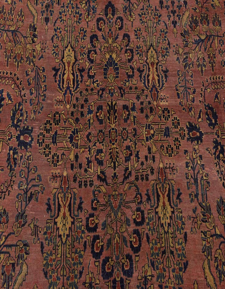 Detail image of 8' 10 x 12'  Hand Knotted Sarough Persian Wool Rug