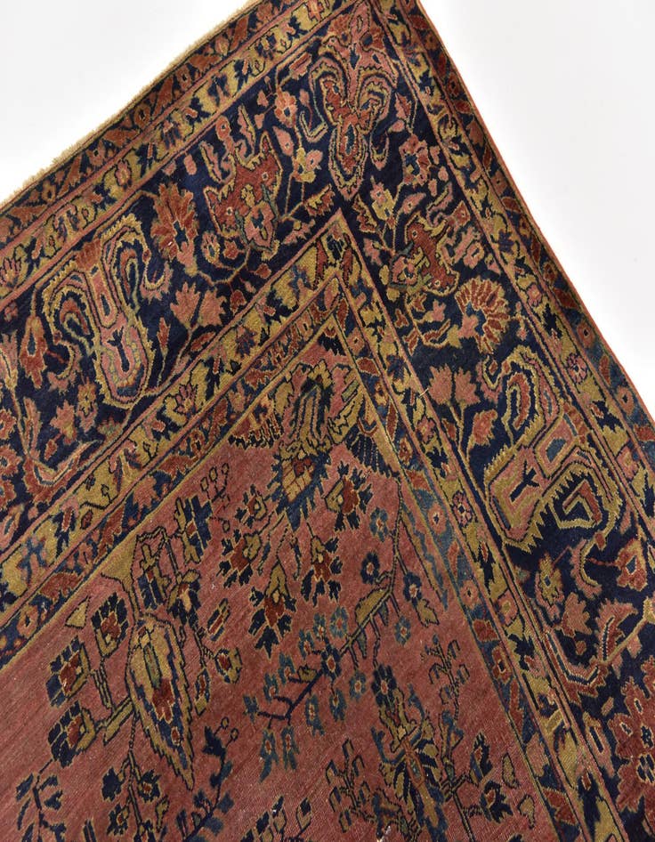 Detail image of 8' 10 x 12'  Hand Knotted Sarough Persian Wool Rug