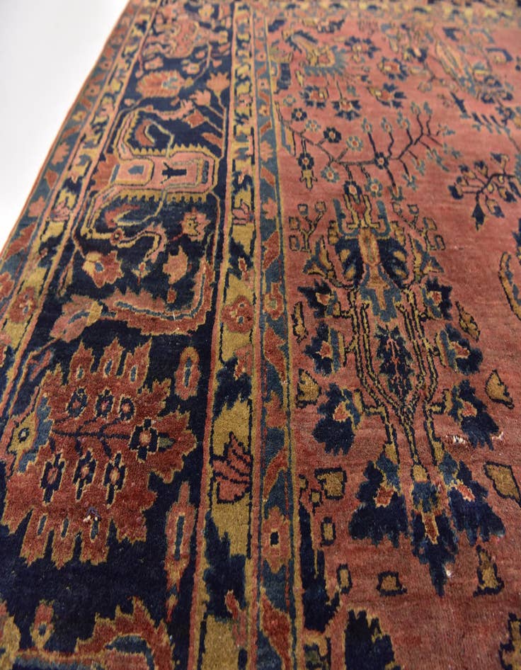 Detail image of 8' 10 x 12'  Hand Knotted Sarough Persian Wool Rug