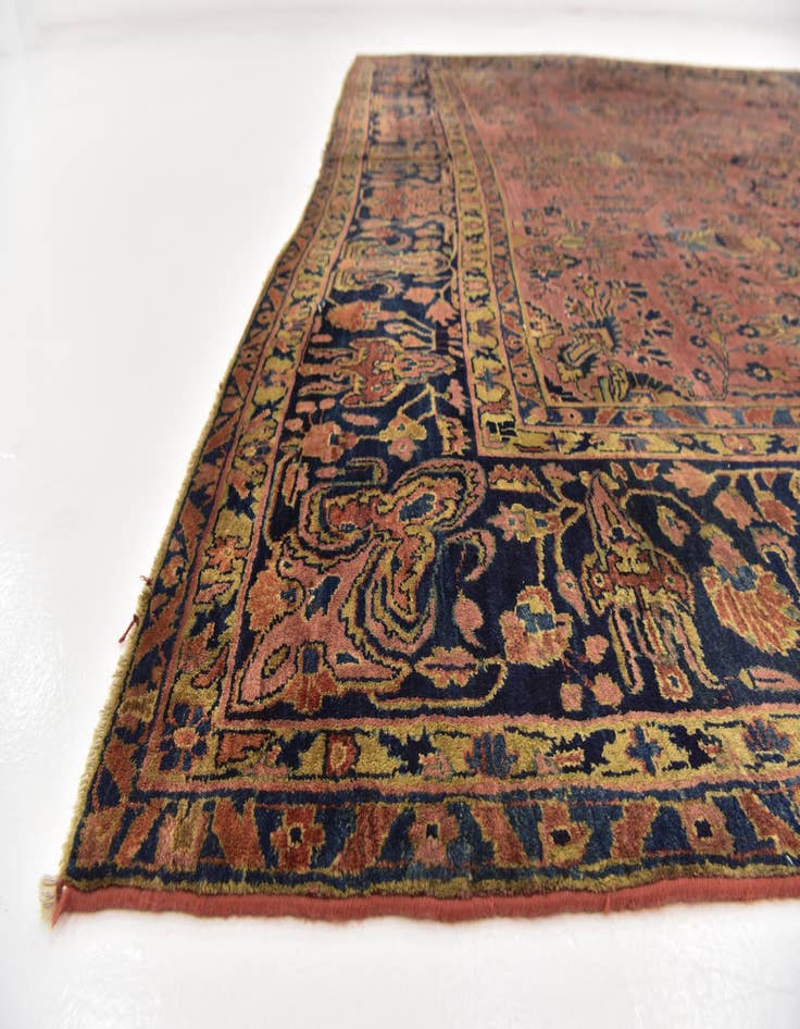 Detail image of 8' 10 x 12'  Hand Knotted Sarough Persian Wool Rug