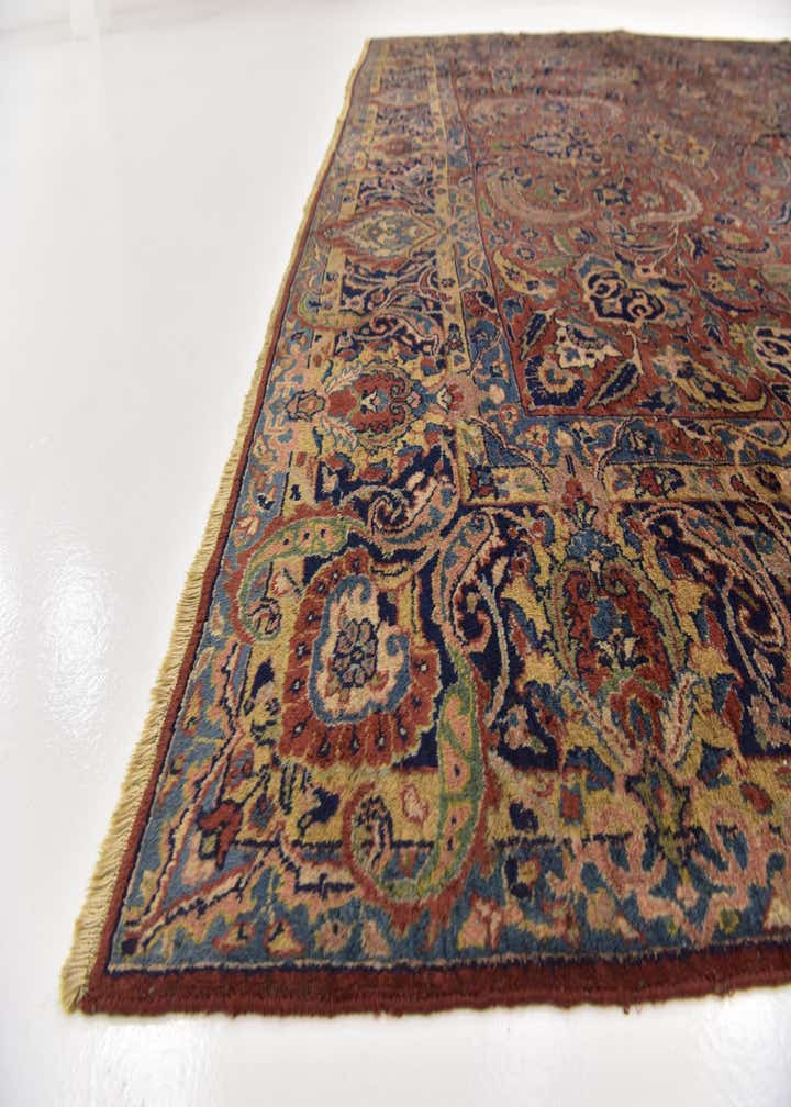 9' 3 x 11' 6 Hand Knotted Sarough Persian Wool Rug