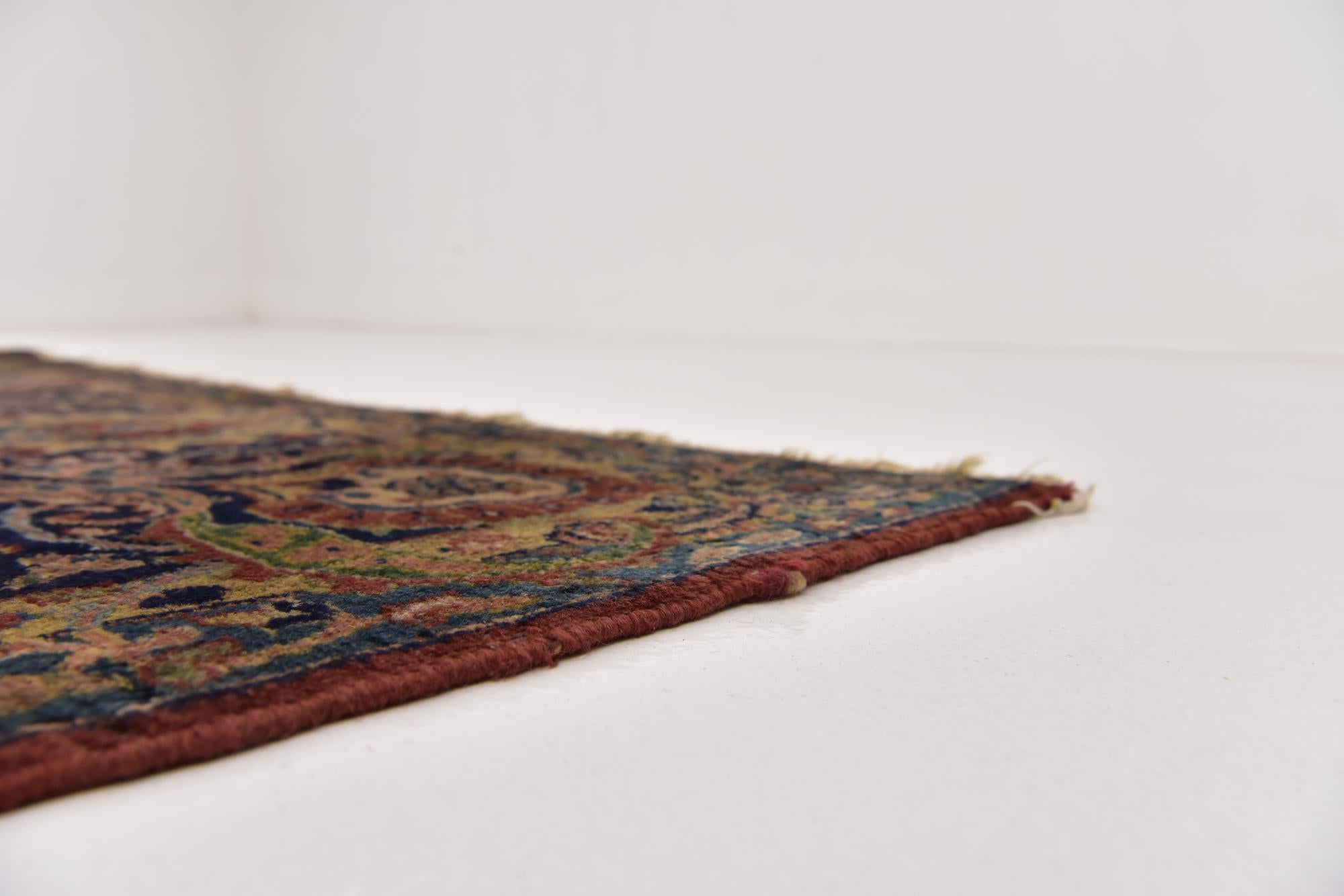 9' 3 x 11' 6 Hand Knotted Sarough Persian Wool Rug