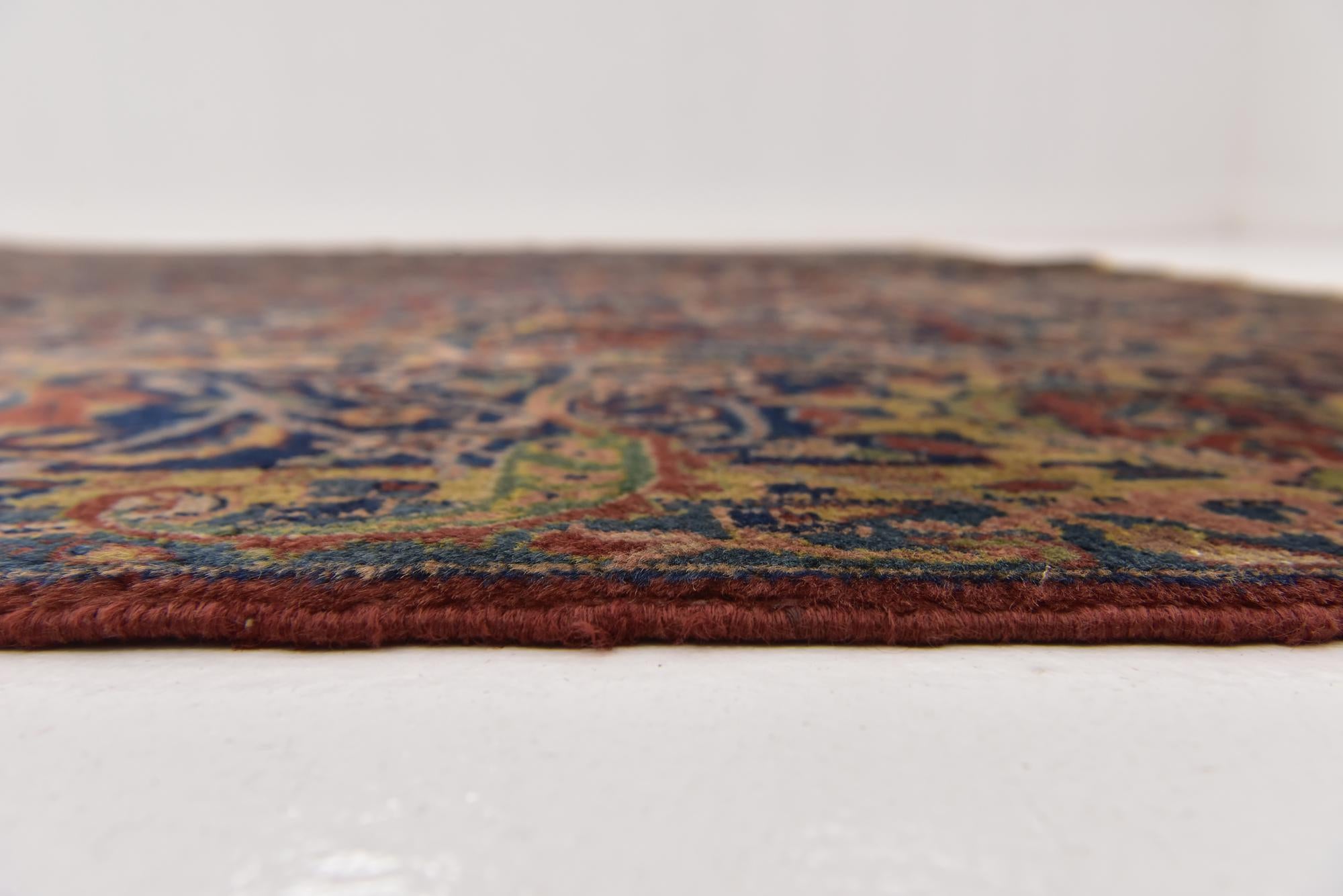 9' 3 x 11' 6 Hand Knotted Sarough Persian Wool Rug