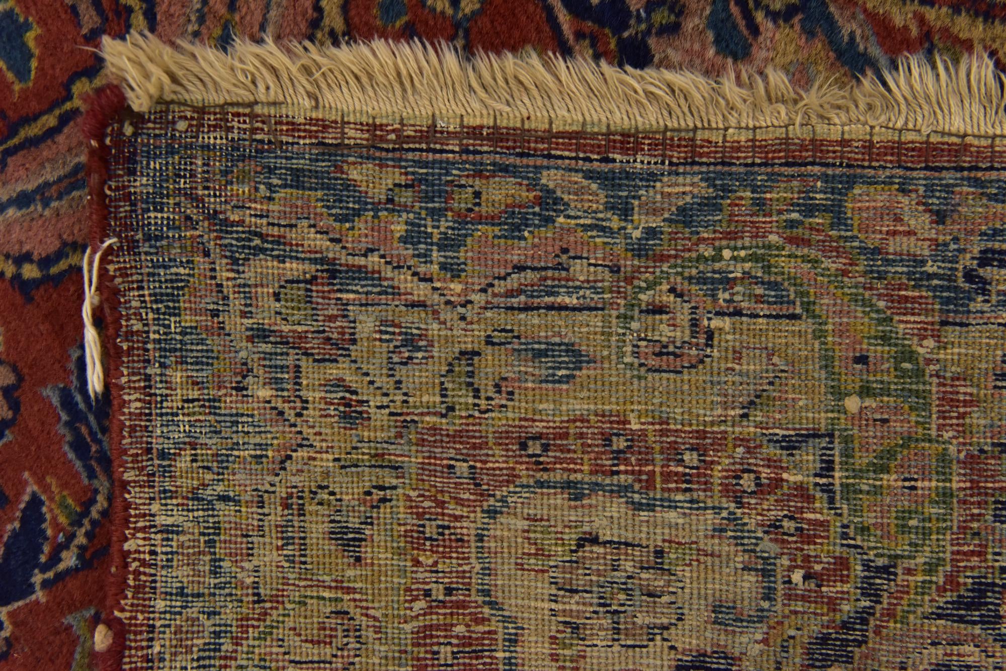 9' 3 x 11' 6 Hand Knotted Sarough Persian Wool Rug