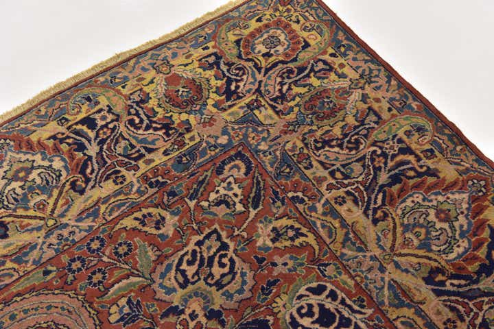 9' 3 x 11' 6 Hand Knotted Sarough Persian Wool Rug