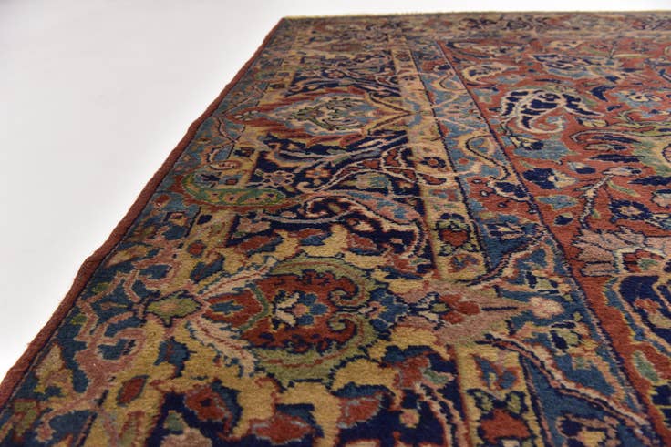 Detail image of 9' 3 x 11' 6 Hand Knotted Sarough Persian Wool Rug