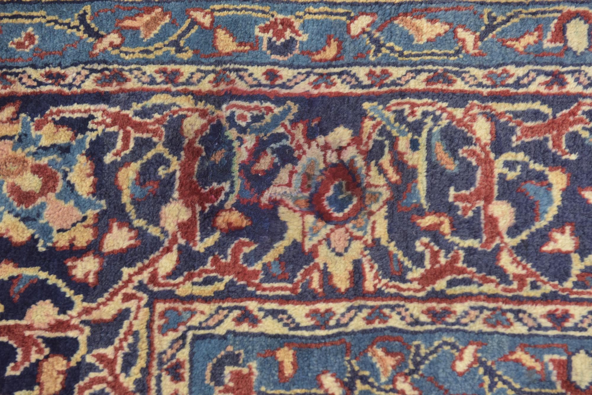 9' 9 x 13' 5 Hand Knotted Sarough Persian Wool Rug