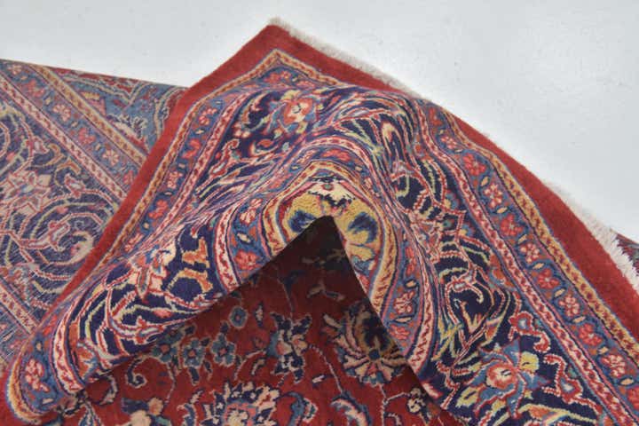 9' 10 x 13' Hand Knotted Sarough Persian Wool Rug