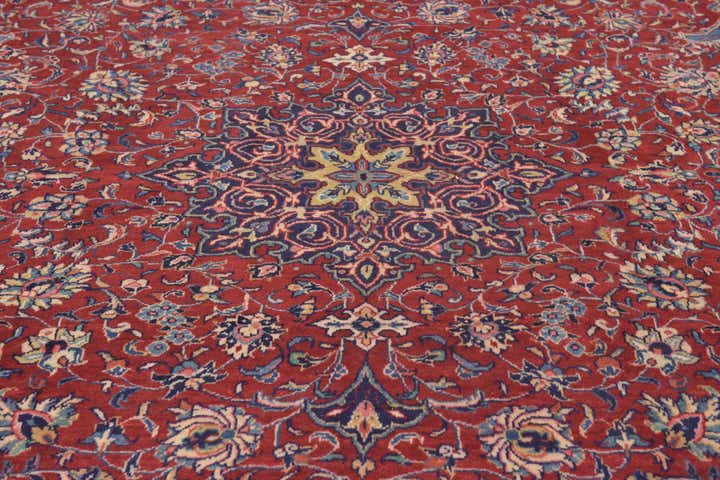 9' 10 x 13' Hand Knotted Sarough Persian Wool Rug