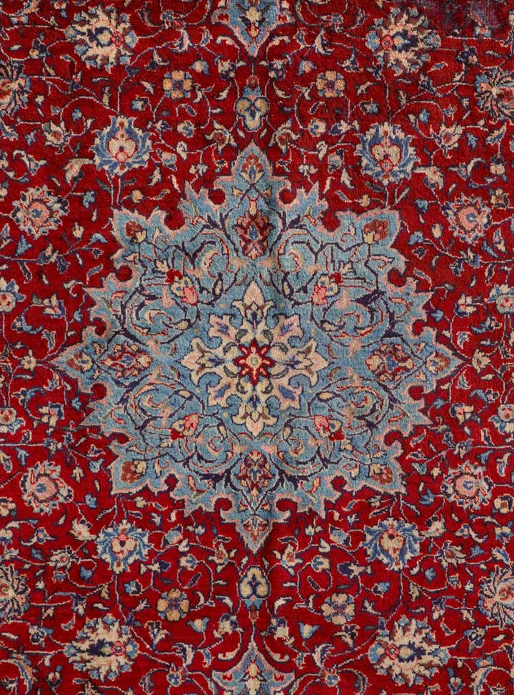 9' 9 x 13' Hand Knotted Sarough Persian Wool Rug