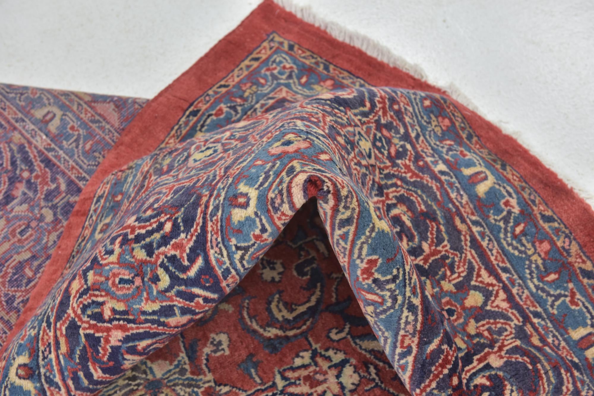 9' 8 x 13' 4 Hand Knotted Sarough Persian Wool Rug