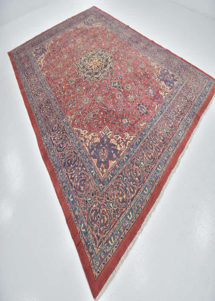 9' 8 x 13' 4 Hand Knotted Sarough Persian Wool Rug