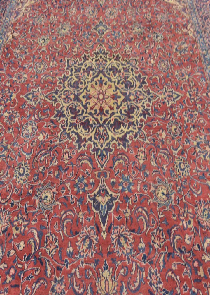 9' 8 x 13' 4 Hand Knotted Sarough Persian Wool Rug
