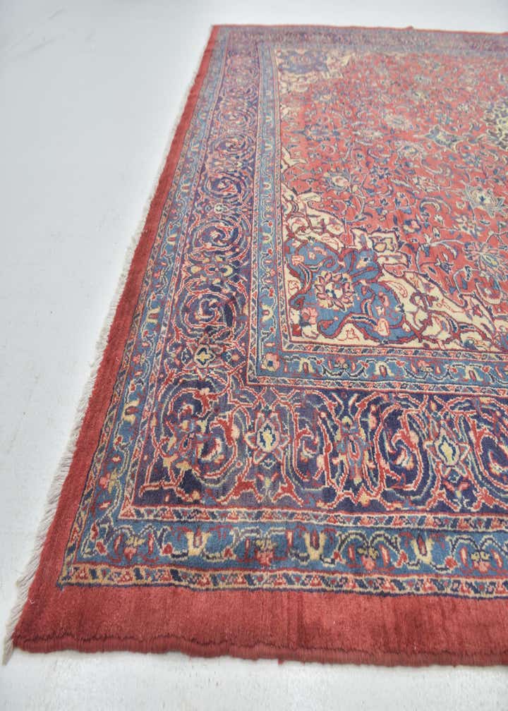9' 8 x 13' 4 Hand Knotted Sarough Persian Wool Rug