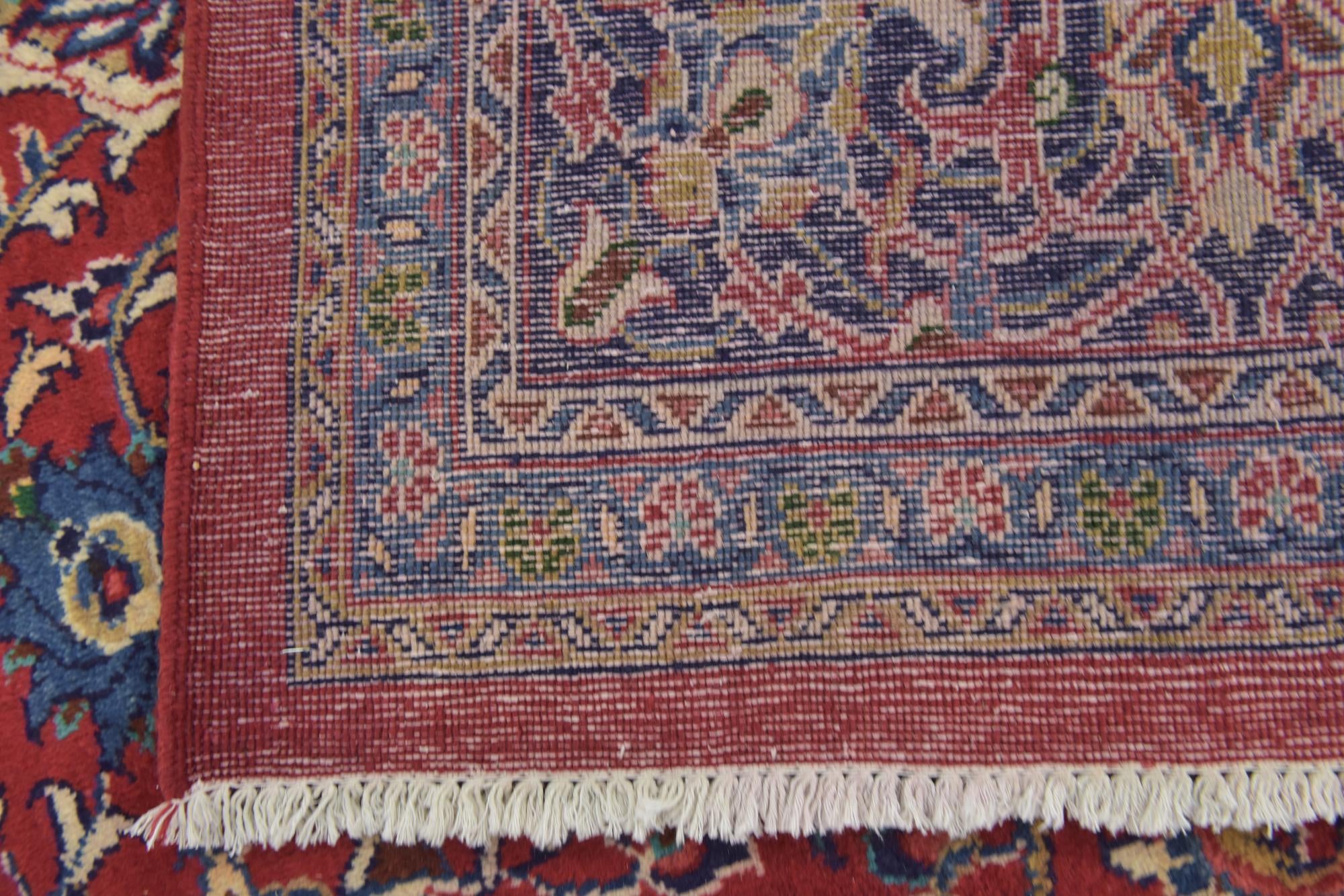 9' 8 x 13' Hand Knotted Sarough Persian Wool Rug