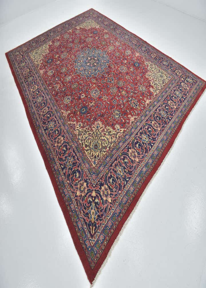 9' 8 x 13' Hand Knotted Sarough Persian Wool Rug