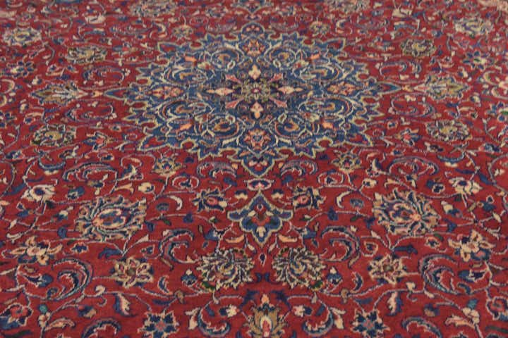 9' 8 x 13' Hand Knotted Sarough Persian Wool Rug