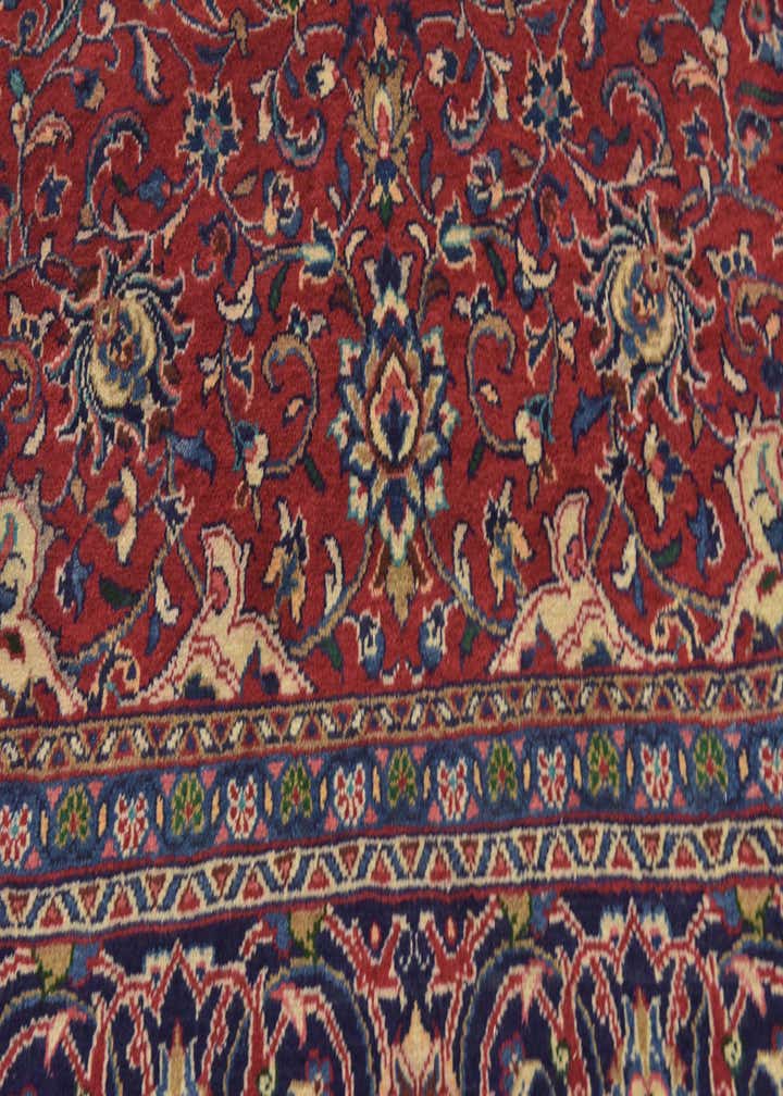 9' 8 x 13' Hand Knotted Sarough Persian Wool Rug