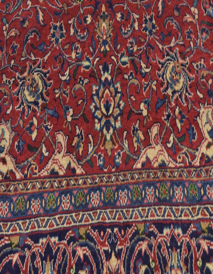 Detail image of 9' 8 x 13' Hand Knotted Sarough Persian Wool Rug