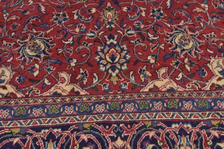 9' 8 x 13' Hand Knotted Sarough Persian Wool Rug
