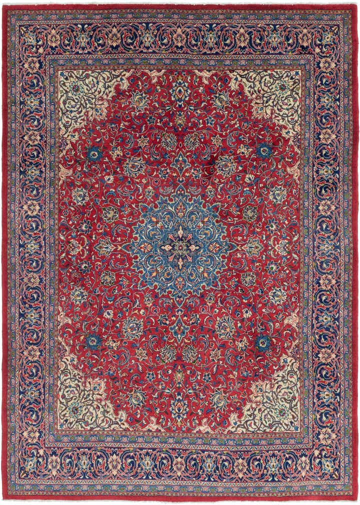9' 8 x 13' Hand Knotted Sarough Persian Wool Rug
