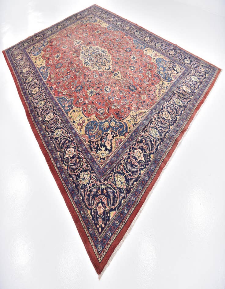 Detail image of 10' 3 x 14' Hand Knotted Sarough Persian Wool Rug