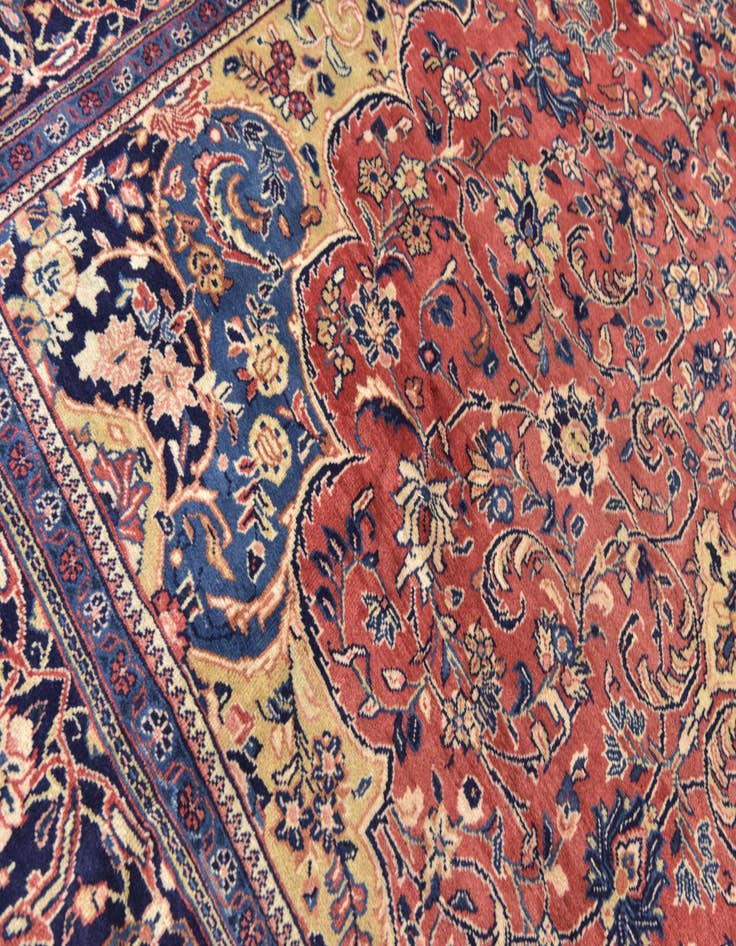 Detail image of 10' 3 x 14' Hand Knotted Sarough Persian Wool Rug