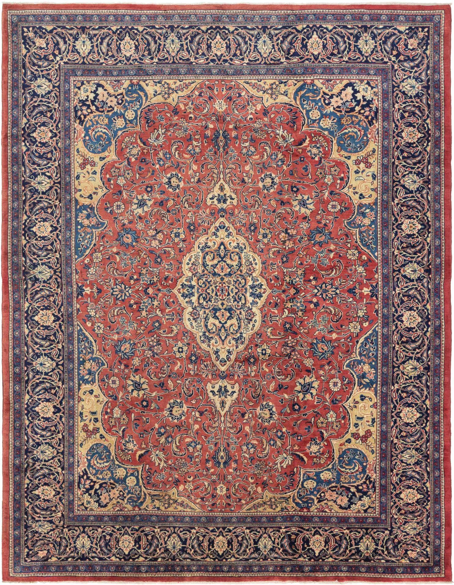 10' 3 x 14' Hand Knotted Sarough Persian Wool Rug