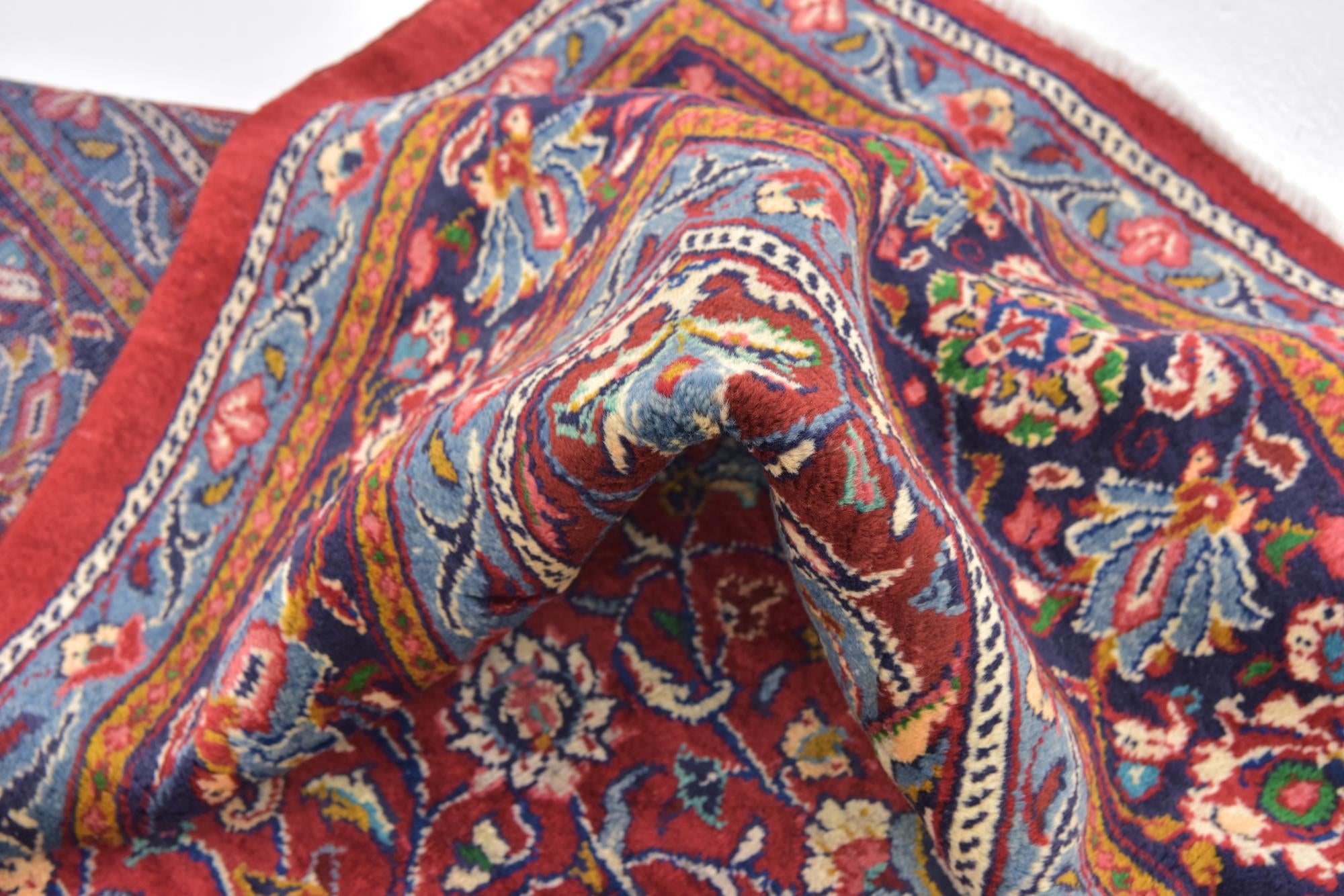 10' x 13' 3 Hand Knotted Sarough Persian Wool Rug