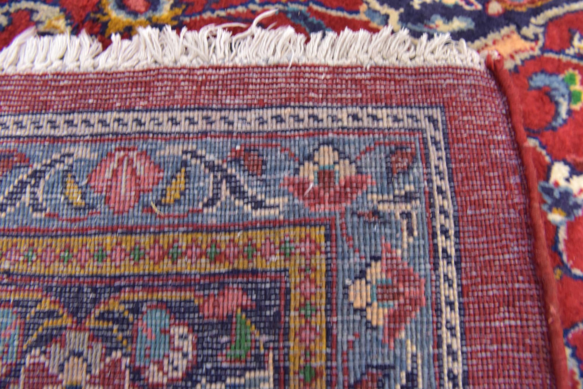 10' x 13' 3 Hand Knotted Sarough Persian Wool Rug