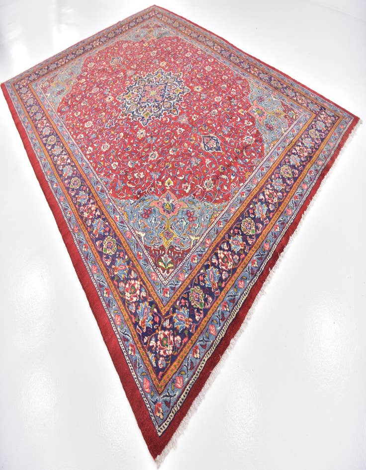 Detail image of 10' x 13' 3 Hand Knotted Sarough Persian Wool Rug
