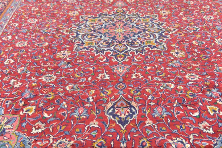 10' x 13' 3 Hand Knotted Sarough Persian Wool Rug