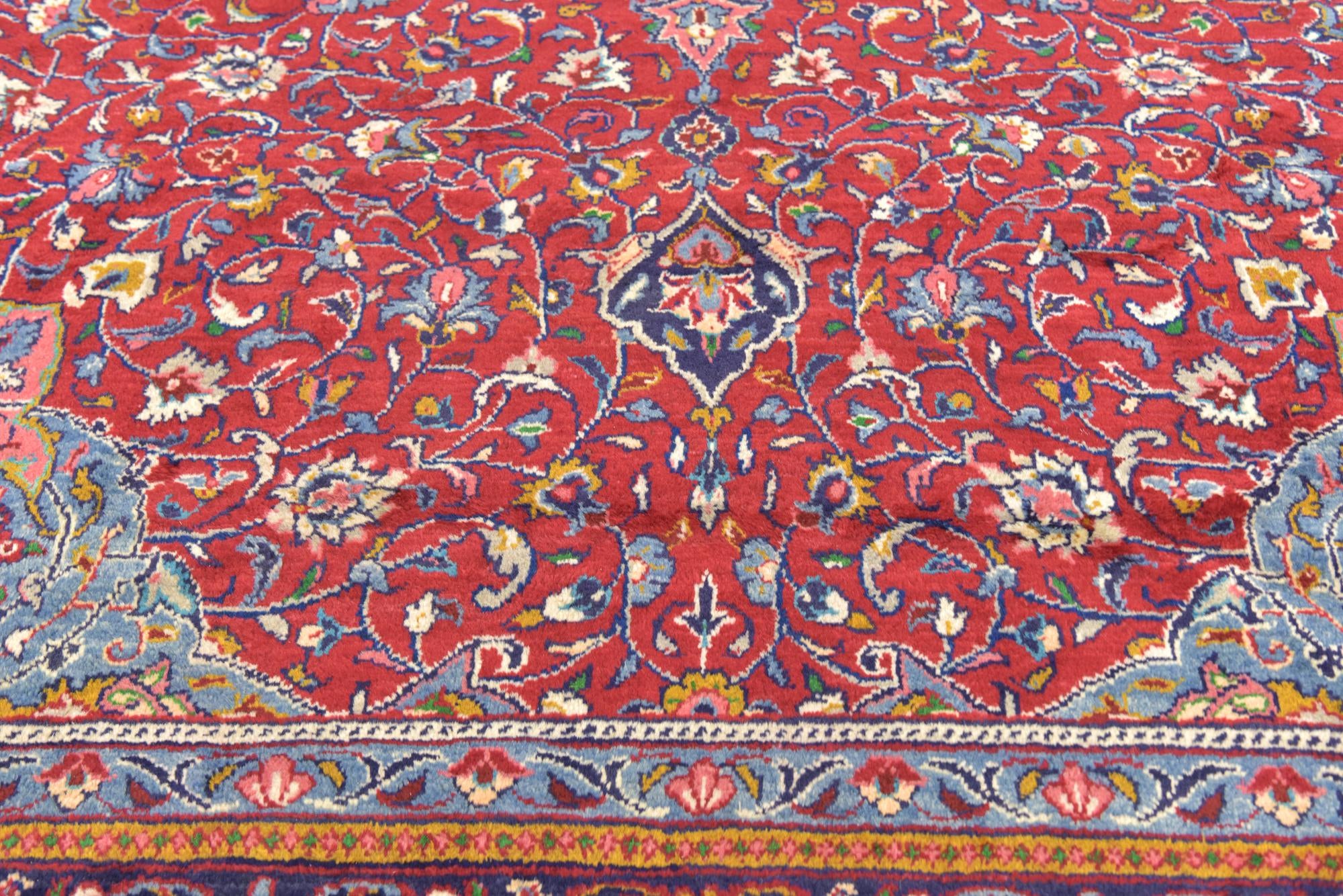 10' x 13' 3 Hand Knotted Sarough Persian Wool Rug