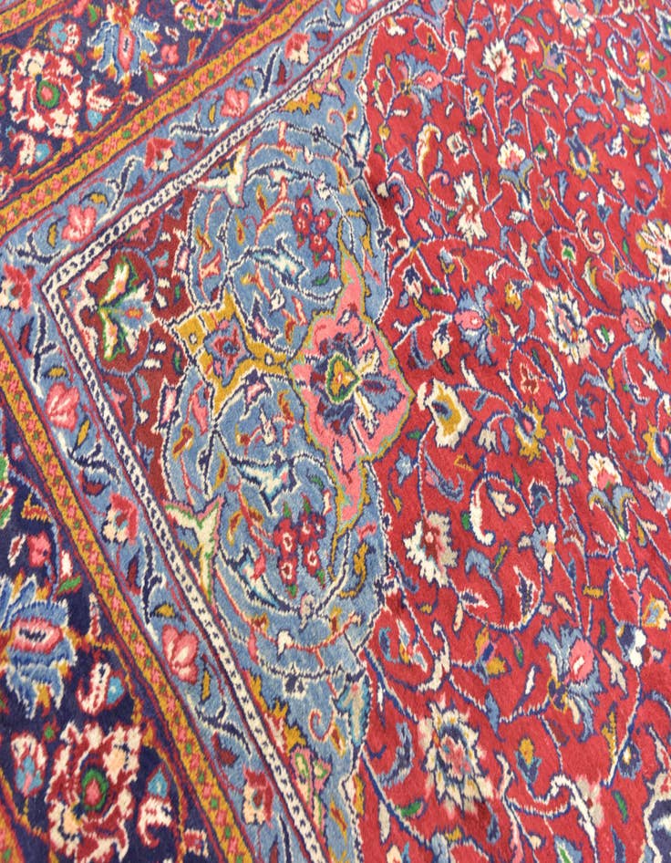 Detail image of 10' x 13' 3 Hand Knotted Sarough Persian Wool Rug