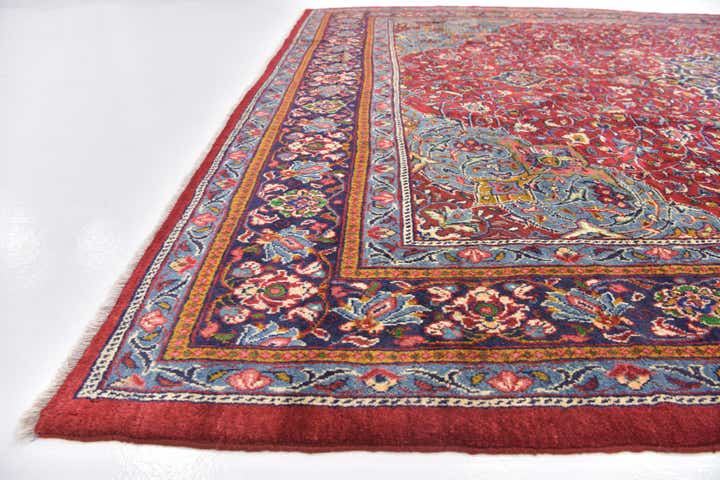 10' x 13' 3 Hand Knotted Sarough Persian Wool Rug