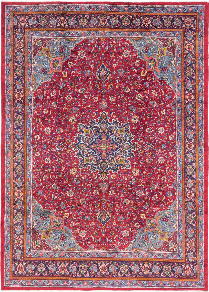 10' x 13' 3 Hand Knotted Sarough Persian Wool Rug